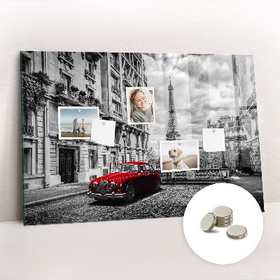 Foto magneetbord Oude stadsauto