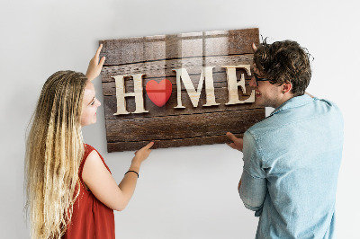 Memobord magnetisch Inscriptie huis