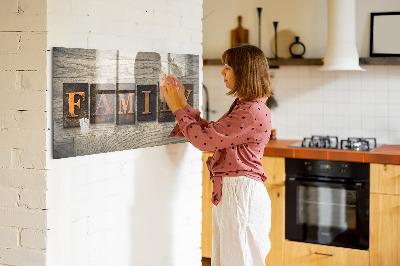 Memobord magnetisch Familie inscriptie