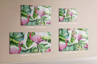 Magneetbord Natuur flamingo's