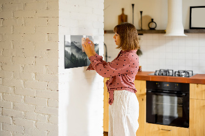 Memobord keuken Boslandschap