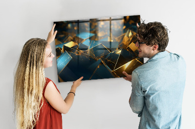 Magneetbord rechthoekig Decoratieve abstractie