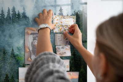 Magneetbord rechthoekig Mistig bos