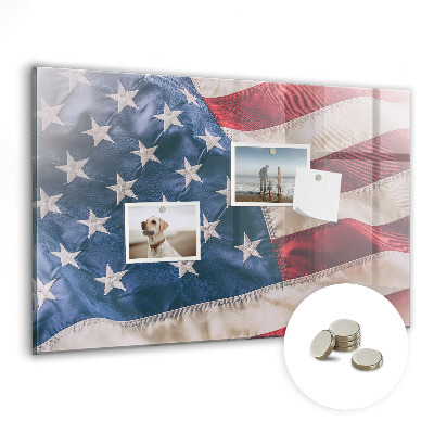 Magnetisch memobord Amerikaanse vlag