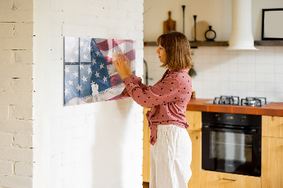 Magnetisch memobord Amerikaanse vlag