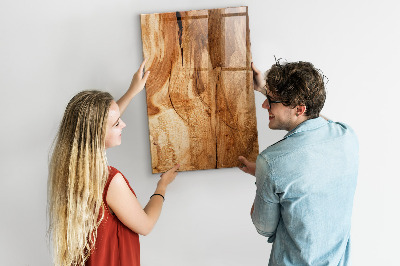 Magneetbord keuken Natuurlijk hout