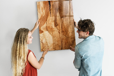 Magneetbord keuken Natuurlijk hout