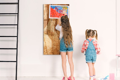 Magneetbord keuken Natuurlijk hout