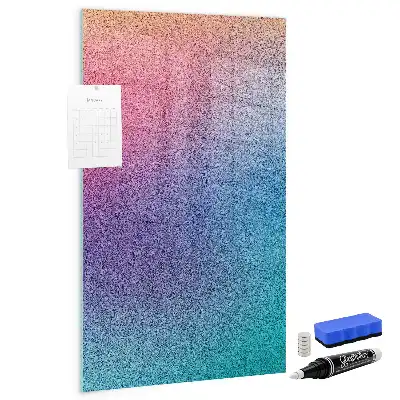 Decoratief glazen wandbord beschrijfbaar en magnetisch met abstracte voorstelling Geleidelijke abstractie