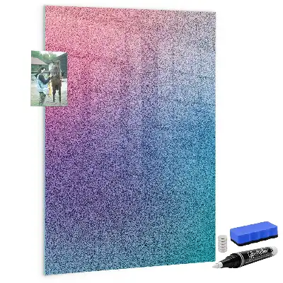 Decoratief glazen wandbord beschrijfbaar en magnetisch met abstracte voorstelling Geleidelijke abstractie