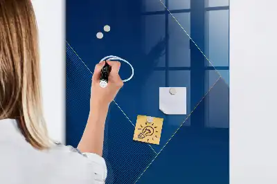 Decoratief glazen wandbord magnetisch en beschrijfbaar met decoratief patroon
