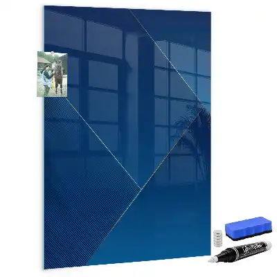 Decoratief glazen wandbord magnetisch en beschrijfbaar met decoratief patroon