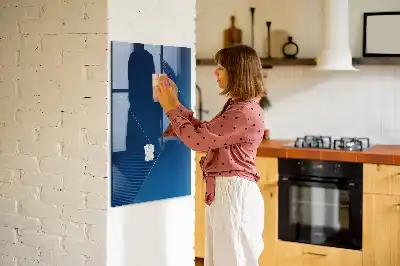 Decoratief glazen wandbord magnetisch en beschrijfbaar met decoratief patroon