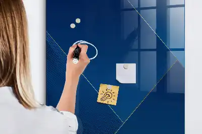 Decoratief glazen wandbord magnetisch en beschrijfbaar met decoratief patroon