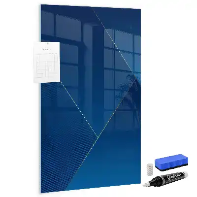 Decoratief glazen wandbord magnetisch en beschrijfbaar met decoratief patroon