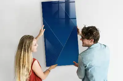 Decoratief glazen wandbord magnetisch en beschrijfbaar met decoratief patroon