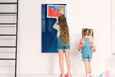 Decoratief glazen wandbord magnetisch en beschrijfbaar met decoratief patroon