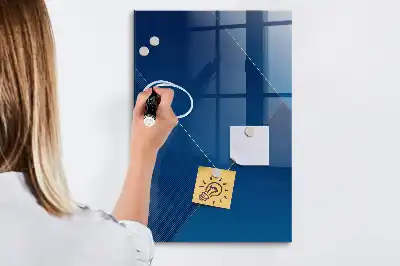 Decoratief glazen wandbord magnetisch en beschrijfbaar met decoratief patroon