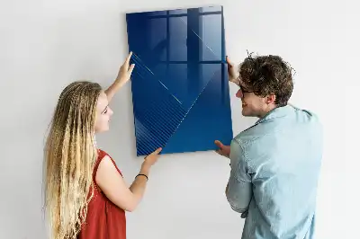 Decoratief glazen wandbord magnetisch en beschrijfbaar met decoratief patroon