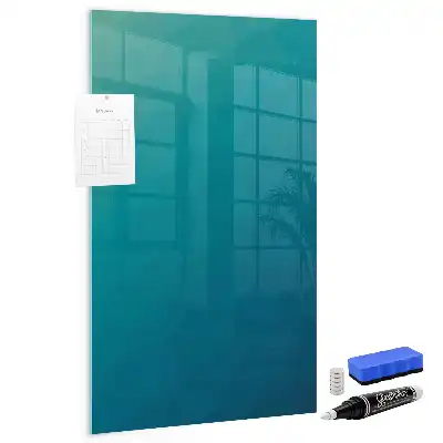 Glazen memobord geometrische abstractie