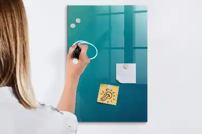 Glazen memobord geometrische abstractie