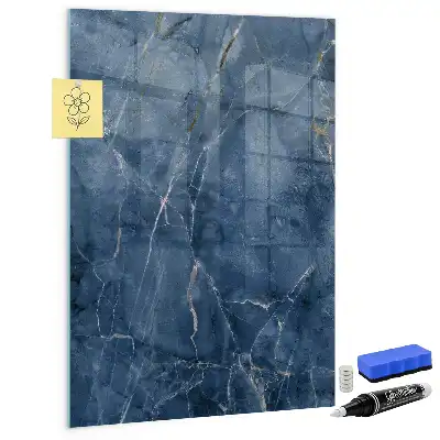 Magnetisch en beschrijfbaar glazen wandbord decoratief marmer design