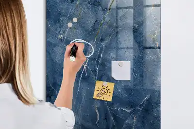 Magnetisch en beschrijfbaar glazen wandbord decoratief marmer design