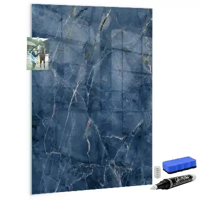 Magnetisch en beschrijfbaar glazen wandbord decoratief marmer design