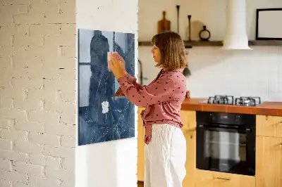 Magnetisch en beschrijfbaar glazen wandbord decoratief marmer design