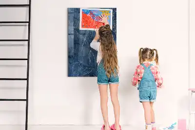 Magnetisch en beschrijfbaar glazen wandbord decoratief marmer design