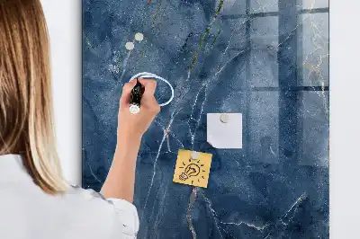 Magnetisch en beschrijfbaar glazen wandbord decoratief marmer design