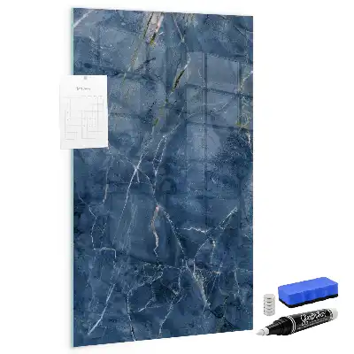 Magnetisch en beschrijfbaar glazen wandbord decoratief marmer design