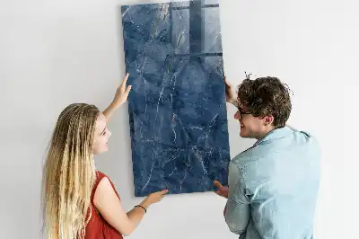 Magnetisch en beschrijfbaar glazen wandbord decoratief marmer design