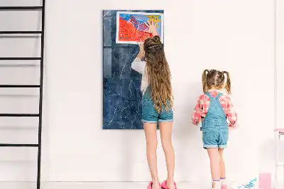 Magnetisch en beschrijfbaar glazen wandbord decoratief marmer design