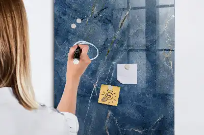 Magnetisch en beschrijfbaar glazen wandbord decoratief marmer design