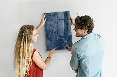 Magnetisch en beschrijfbaar glazen wandbord decoratief marmer design