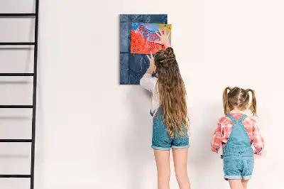 Magnetisch en beschrijfbaar glazen wandbord decoratief marmer design