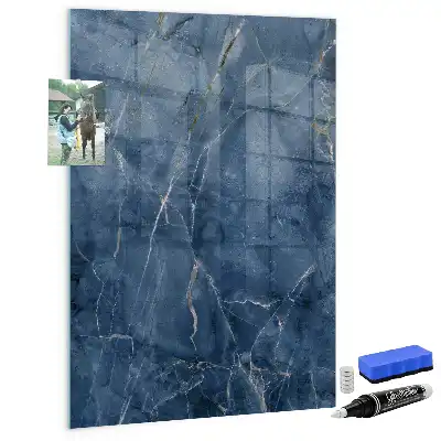 Magnetisch en beschrijfbaar glazen wandbord decoratief marmer design
