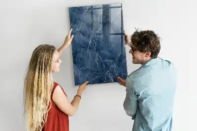 Magnetisch en beschrijfbaar glazen wandbord decoratief marmer design