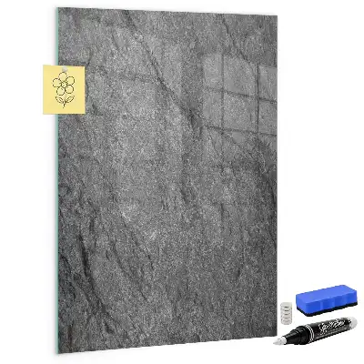 Magnetisch glazen wandbord met rostextuur