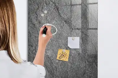 Magnetisch glazen wandbord met rostextuur