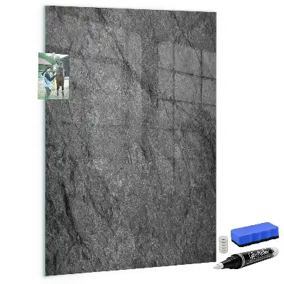 Magnetisch glazen wandbord met rostextuur