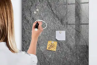 Magnetisch glazen wandbord met rostextuur