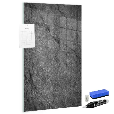 Magnetisch glazen wandbord met rostextuur