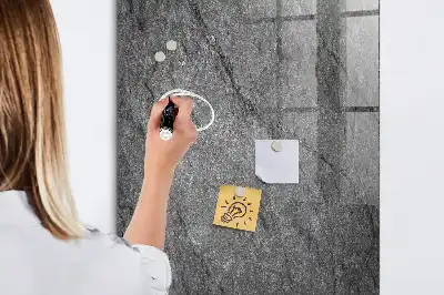 Magnetisch glazen wandbord met rostextuur