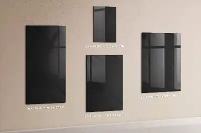 Magnetisch glazen memobord in effen kleur