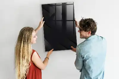 Magnetisch glazen memobord in effen kleur