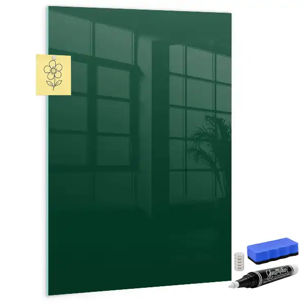 Magnetisch glazen wandbord flesgroen