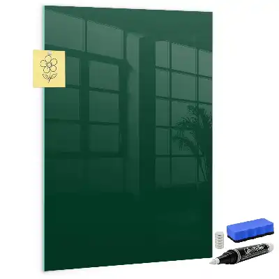 Magnetisch glazen wandbord flesgroen