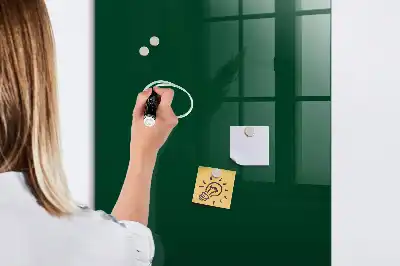 Magnetisch glazen wandbord flesgroen